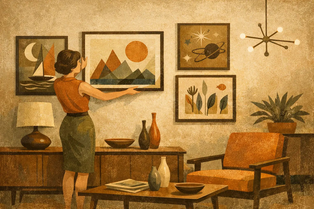 How to Style Mid Century Modern Wall Prints