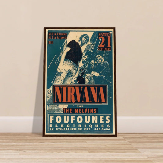 The Eve of the Explosion: Nirvana’s Legendary Montreal Concert Poster