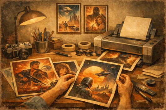 Retro 1980s Movie Poster Prints at Home