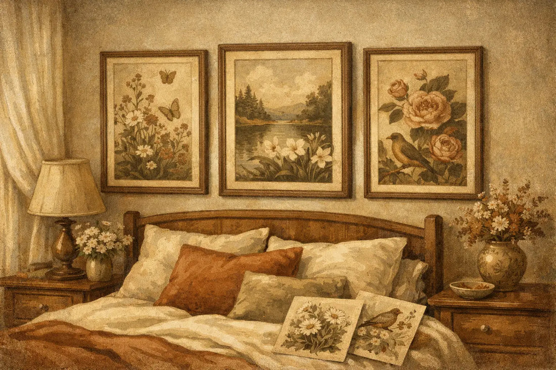 Nature Floral Print Set for Bedroom Ideas