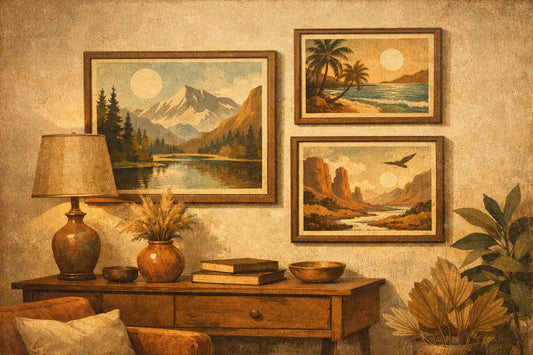 How to Style Nature Wall Art Print Sets